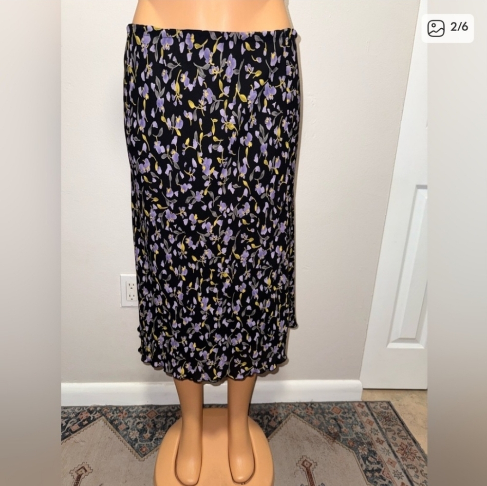 NWOT Paniz New York Maxi Skirt Floral Size 6.